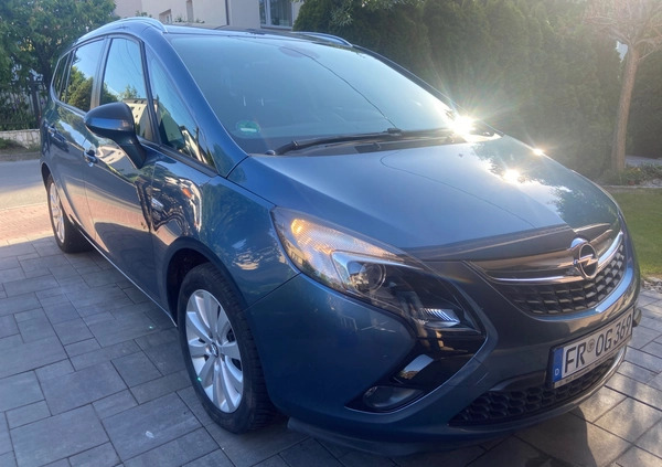 Opel Zafira cena 41500 przebieg: 115000, rok produkcji 2013 z Białogard małe 16